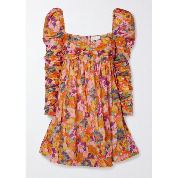 NWT. Zimmermann Printed  Mini Dress AU 1 / US - Picture 7 of 15